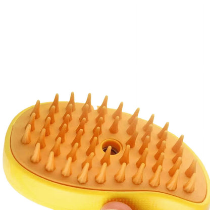 Pet Grooming Brush Steamy 3-in-1 Multifunctional Silicone Electric Pet Brush - Self-Cleaning Steam Massage Brush for Removing Tangled and Loose Hair