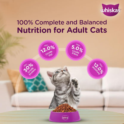 Whiskas Junior Mother Cat & Kitten (2-12 Months) Dry Cat Food, Ocean Fish Flavour, Contains 41 Essential Nutrients, Complete & Balanced Nutrition for Mother Cats & Kittens