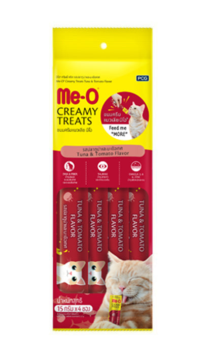 CAT Creamy Treats MEO in 8 Delicious Flavours for All Life Stages of Cats, Kittens, Adults, Seniors - MEO CAT Chocolates Pack of 8 Flavors