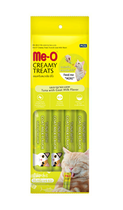 CAT Creamy Treats MEO in 8 Delicious Flavours for All Life Stages of Cats, Kittens, Adults, Seniors - MEO CAT Chocolates Pack of 8 Flavors